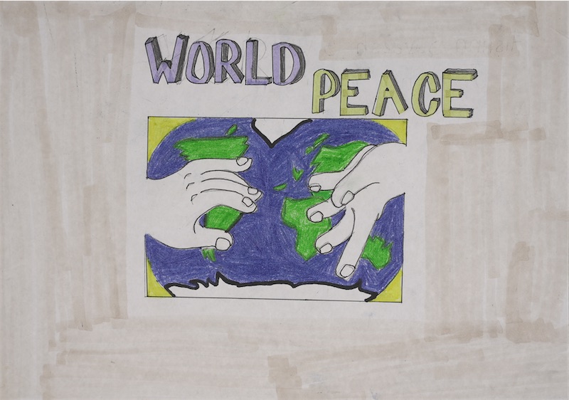 World Peace Day Drawing Easy | Peace On Earth Drawing | International Peace  Day Poster Drawing | Рисунки чернилами, Рисунки, Тканый гобелен